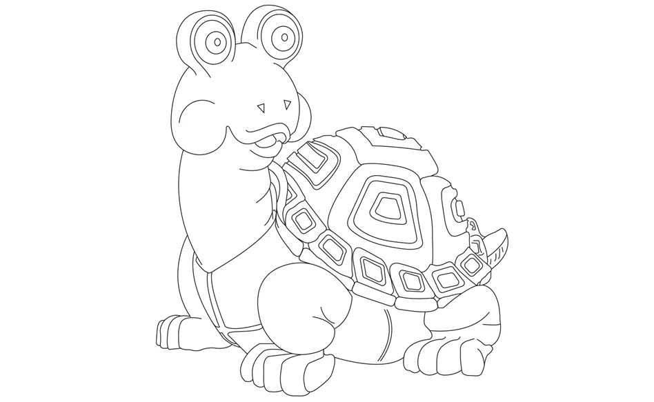 Pãgina colorear tortuga royal talens