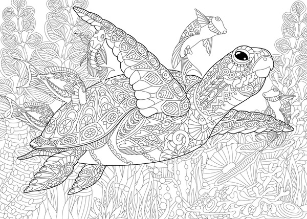 Imãgenes fotos de stock objetos en d y vectores sobre adult coloring pages turtles