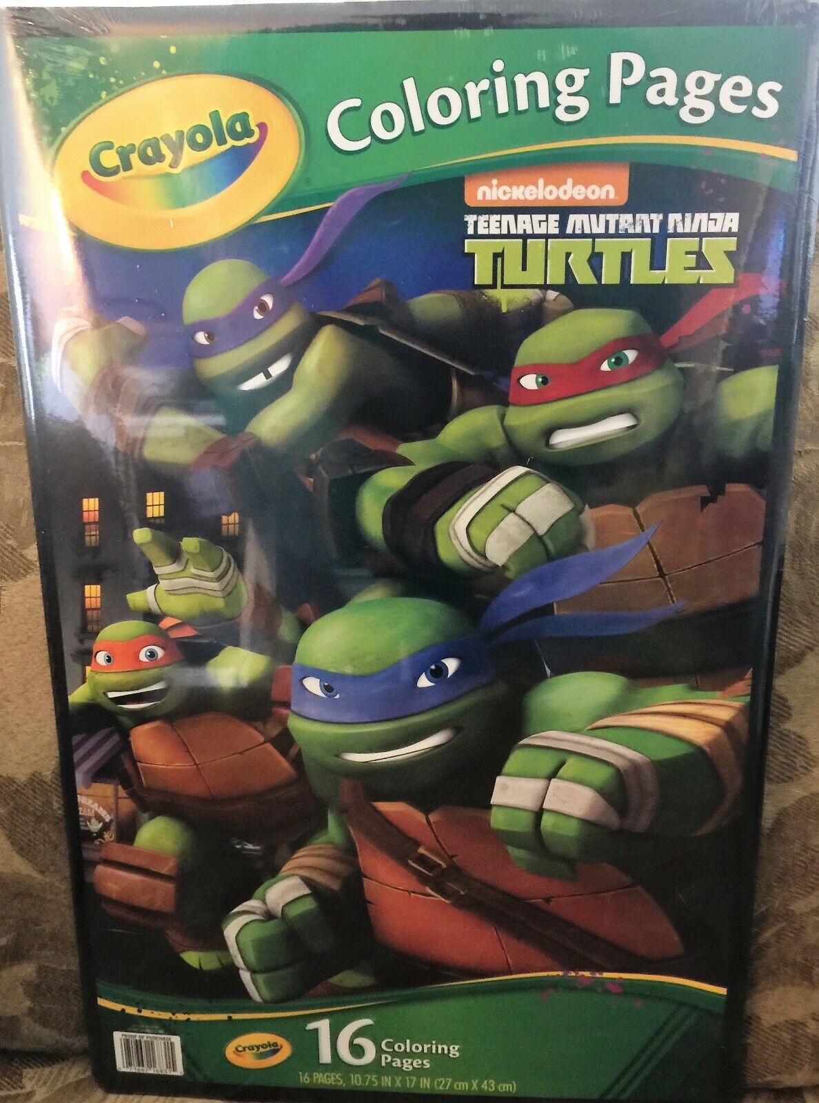 Crayola coloring pag teenage mutant ninja turtl brand new