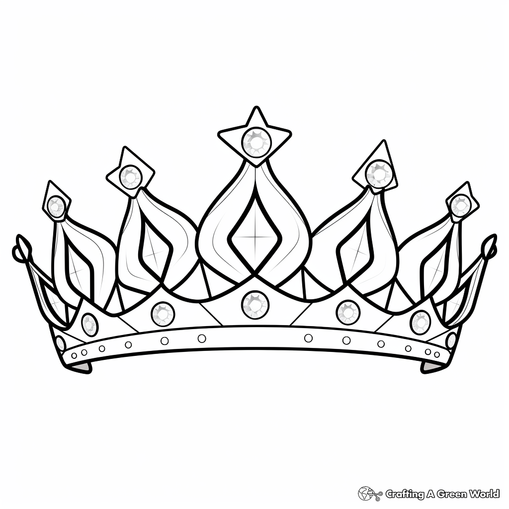 Tiara coloring pages
