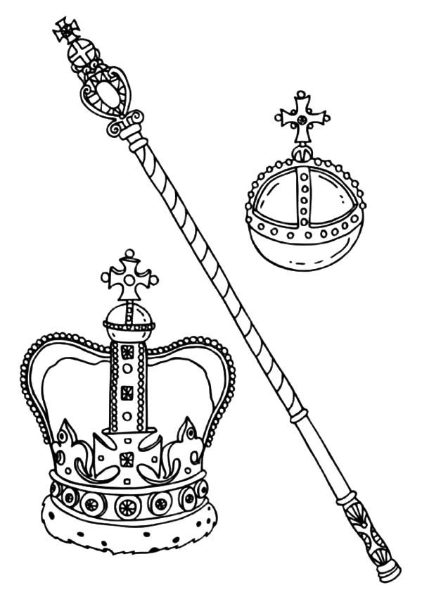 King and queen crown coloring pages