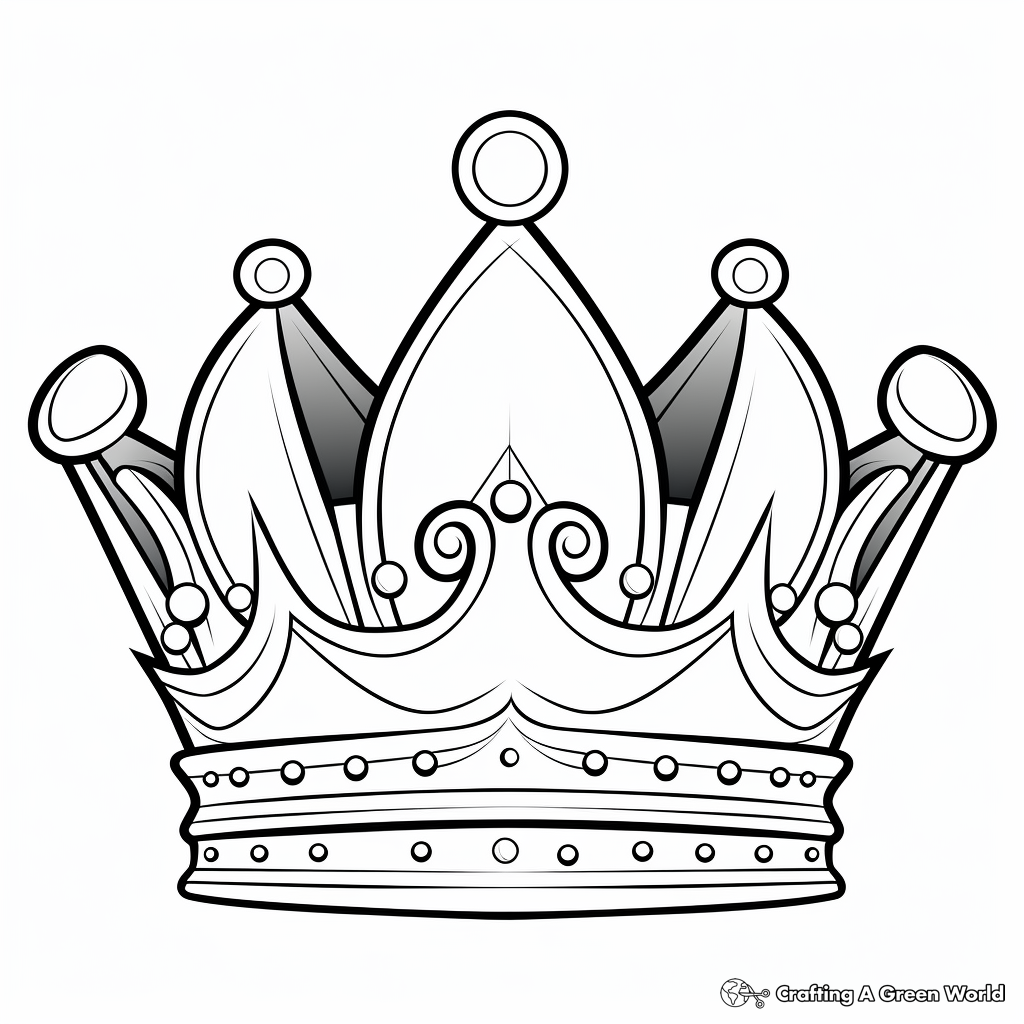 Crown coloring pages