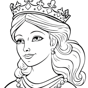 Queen coloring pages printable for free download