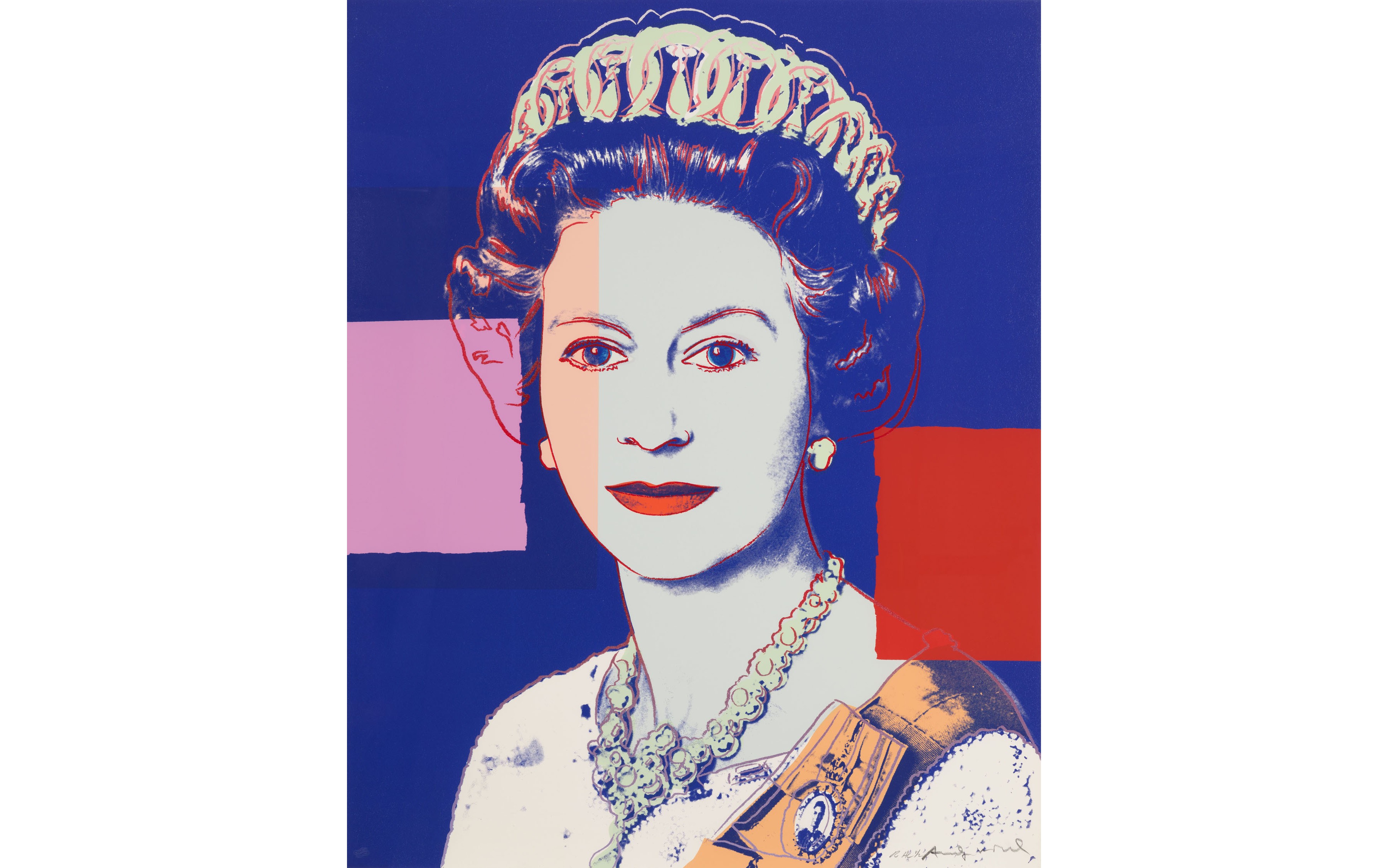 Andy warhol print of queen elizabeth ii sells at auction for â