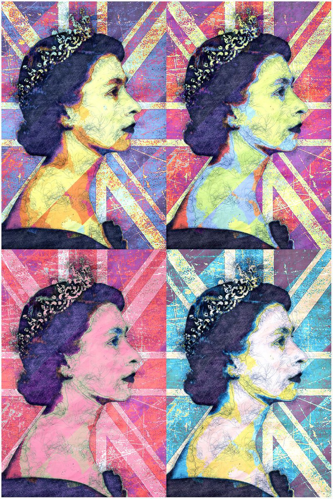Queen elizabeth ii inspired andy warhol