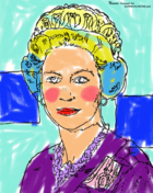 Queen elizabeth by andy warhol gallery super coloring