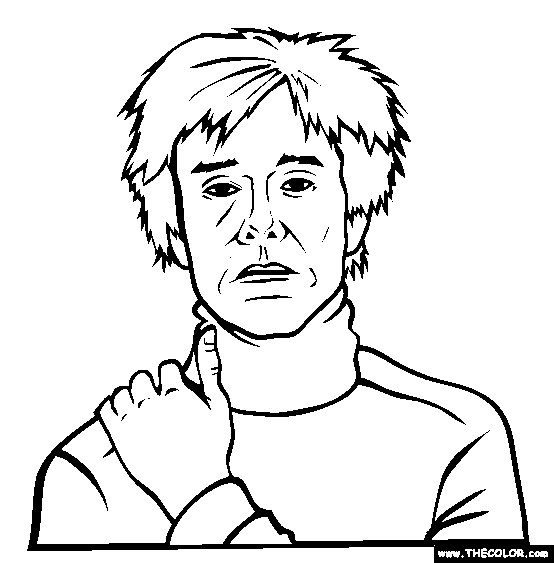 Faous people online coloring pages