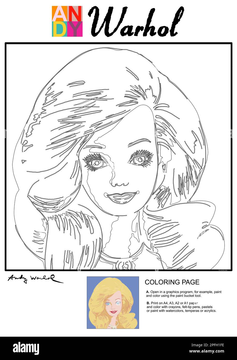 Drawing warhol hi