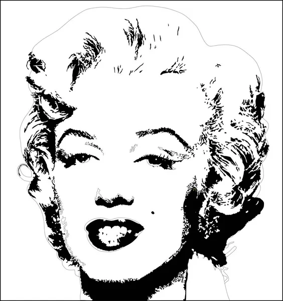 Marilyn andy warhol coloring page stock illustration by leonardo