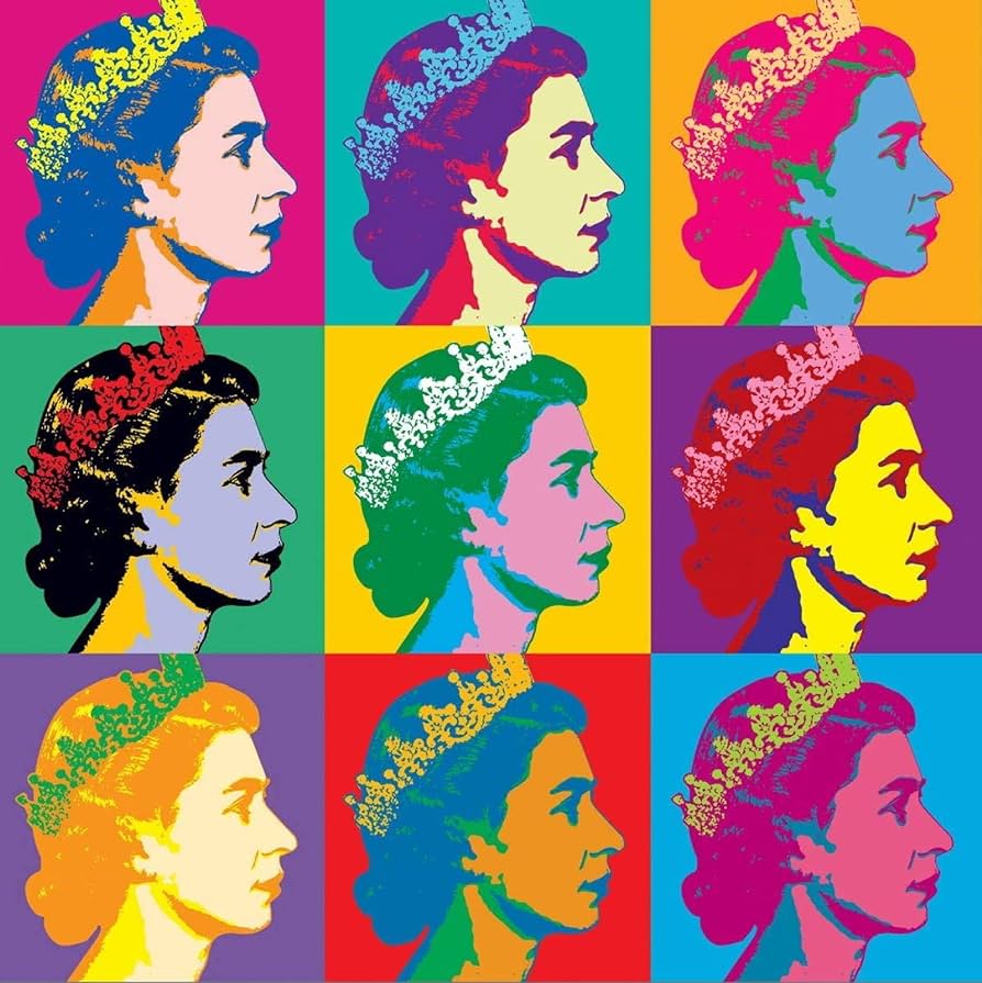 Lxsddd andy warhol posters pop queen elizabeth ii wall art andy warhol prints and canvas painting fashion pictures for living room der xcmx no frame home kitchen