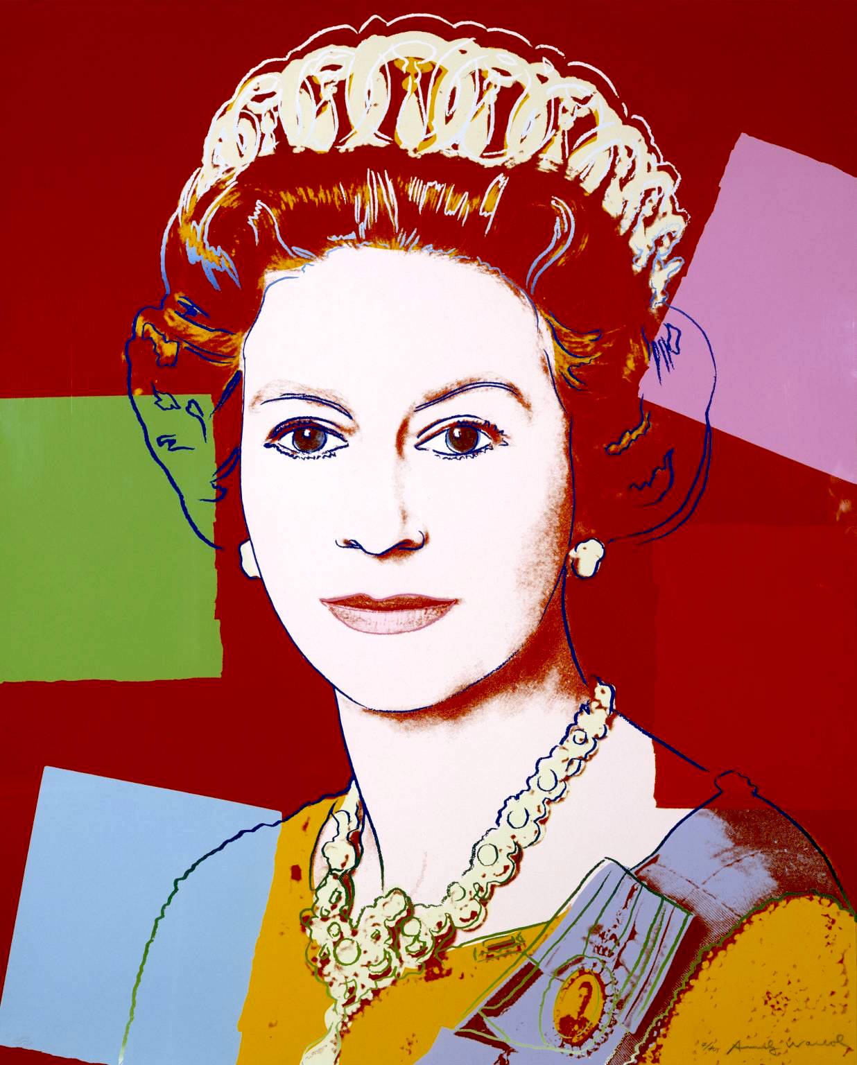Queen elizabeth by andy warhol