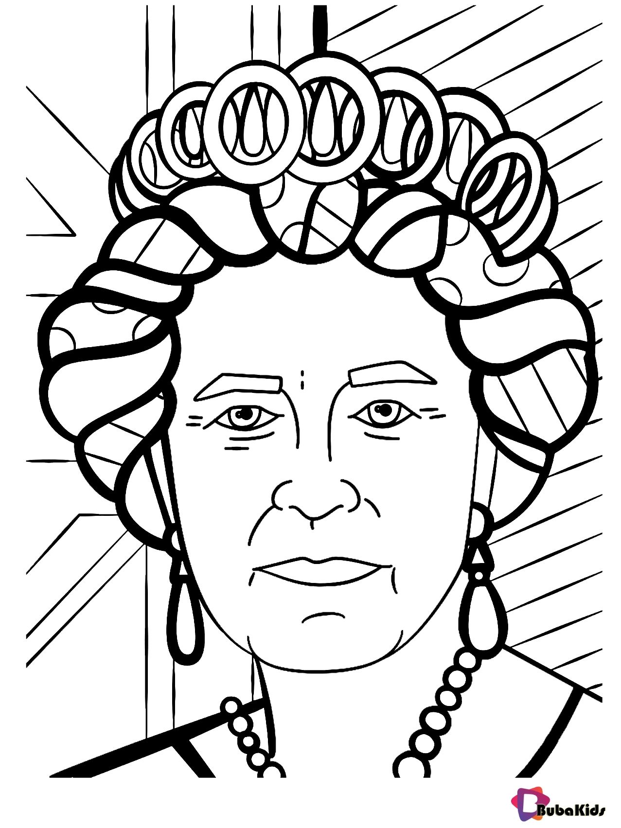 Queen elizabeth picture by romero britto free download and printable coloring page collection of cartoon coloring paâ coloriage coloriage gratuit romero britto