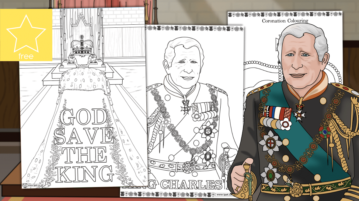 Teachers pet king charles iii ronation louring sheets