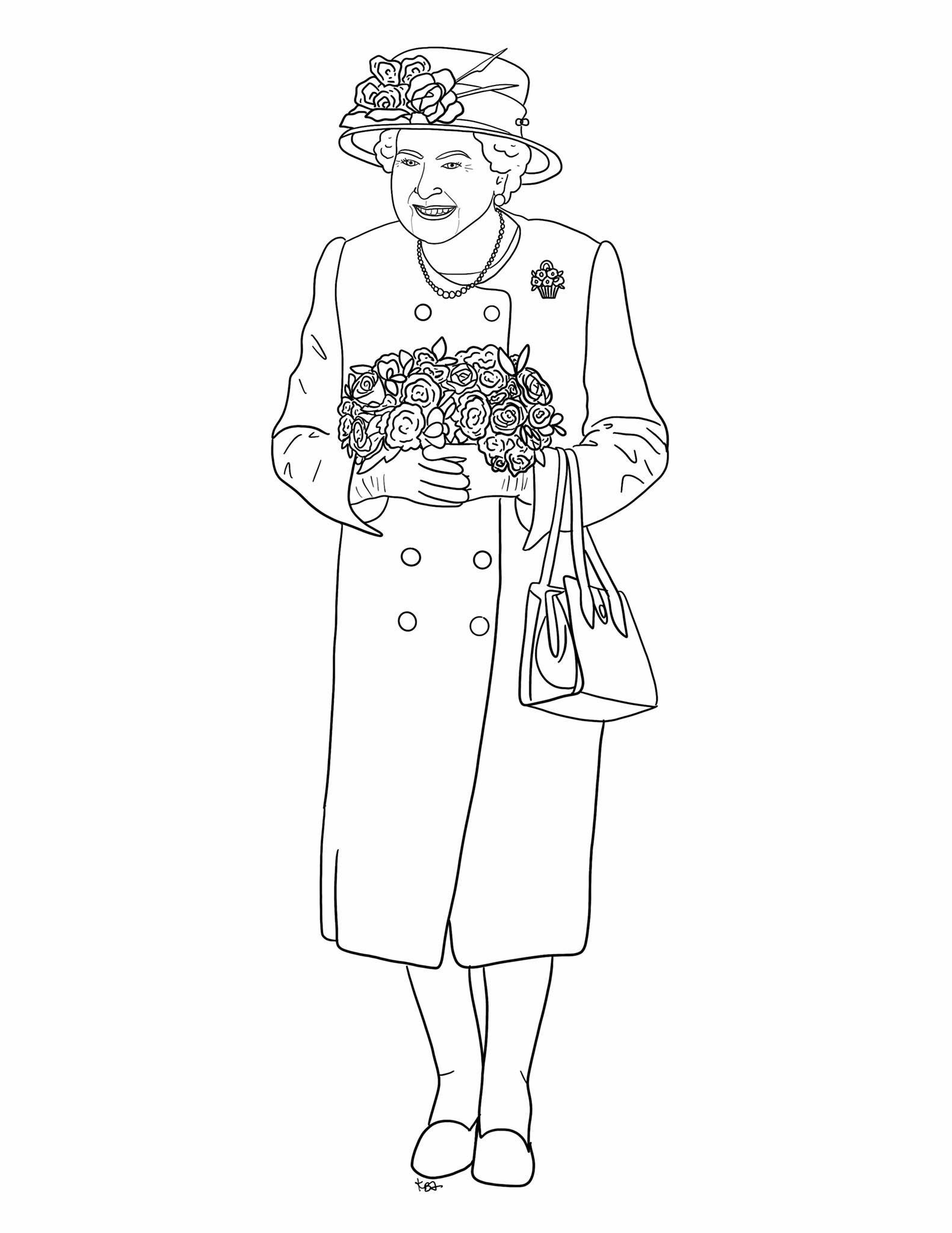 Royal family coloring pages