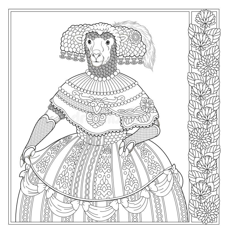 Queen colouring page stock illustrations â queen colouring page stock illustrations vectors clipart