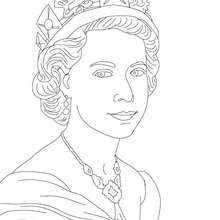 Queen elizabeth ii coloring pages