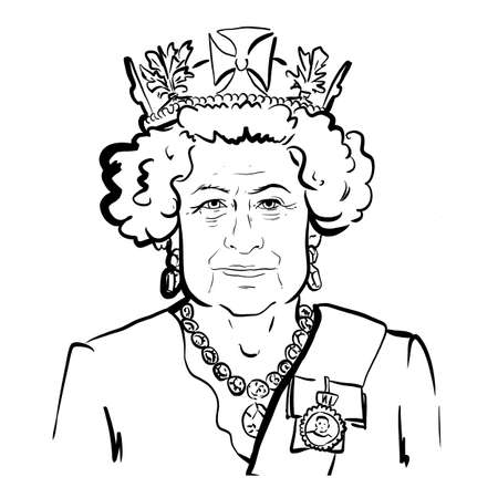 Queen coloring pages stock photos and images