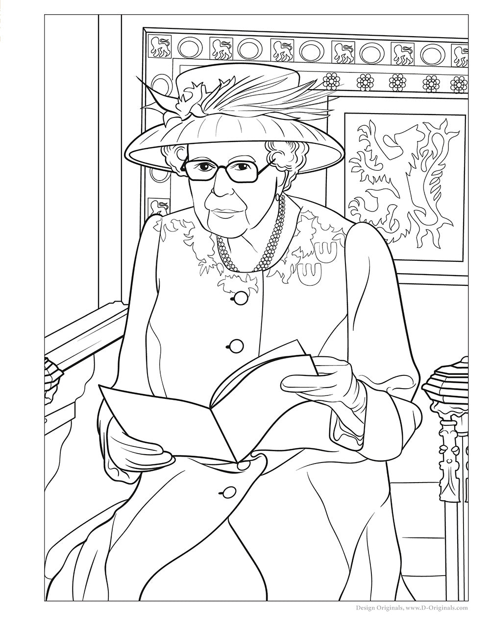 Queen elizabeth ii royal coloring book â fox chapel publishing co