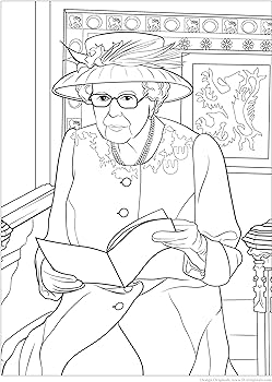 Queen elizabeth ii royal coloring book memorative edition captivating facts about the queens life and legacy design originals designs of public appearances historical moments and more veronica hue books
