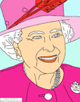 Queen elizabeth ii coloring page