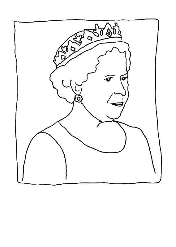 Online coloring pages coloring queen elizavetta coloring