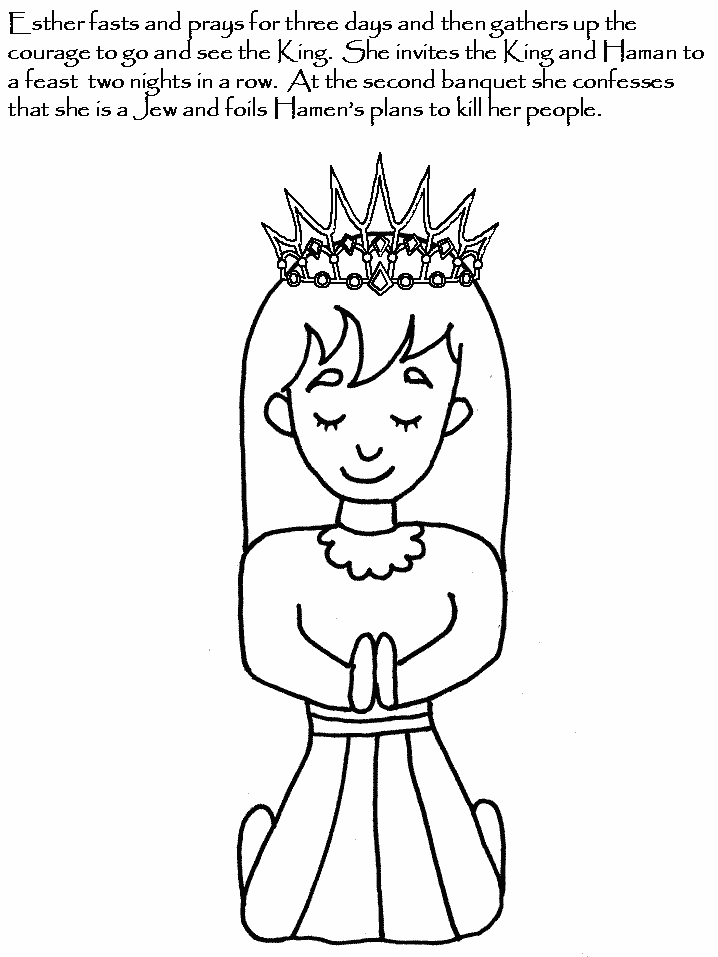 Page esther coloring pages