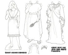 Free printable queen esther paper doll fun message kids