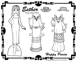 Munchkins and mayhem purim paper dolls