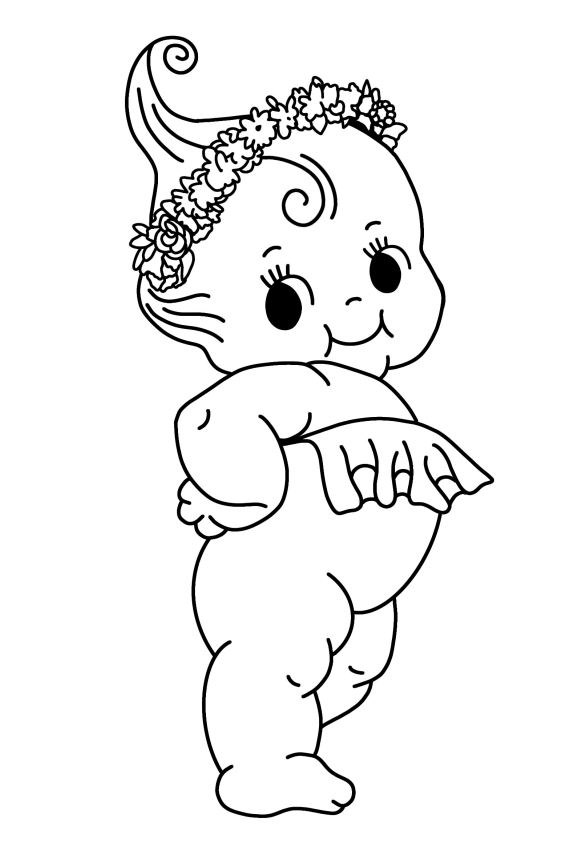 Kewpie coloring page by poeslittleraven on