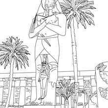 Temple of hatshepsut coloring pages