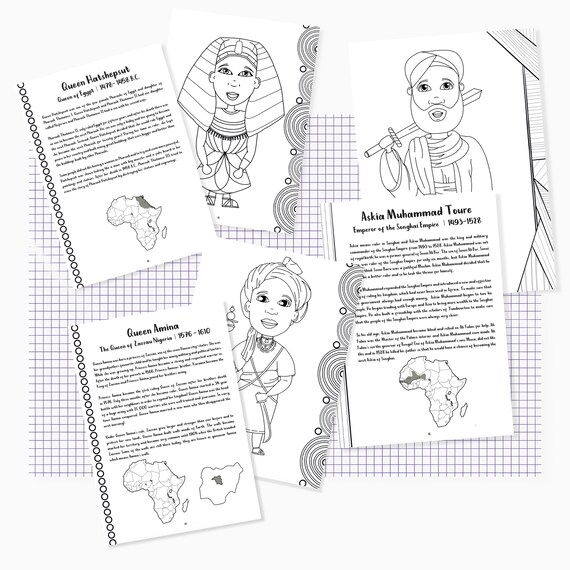 Buy african colouring book queen hatshepsut askia muhammad and online in india