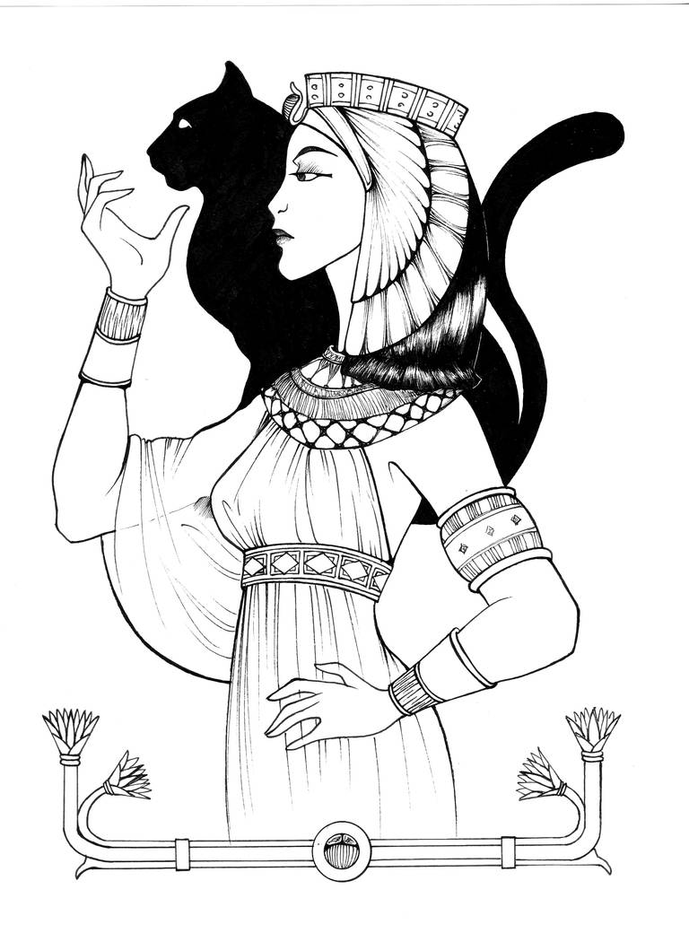 Egyptian old empire queen by shyangell on