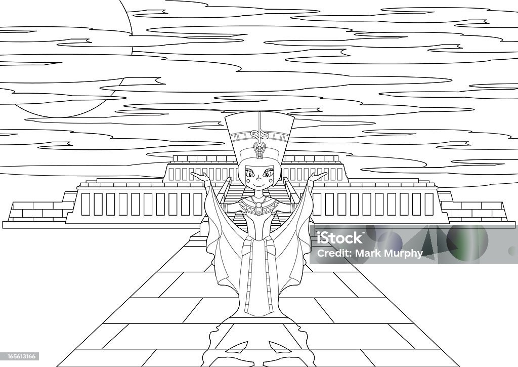 Colour in egyptian queen at hatshepsut