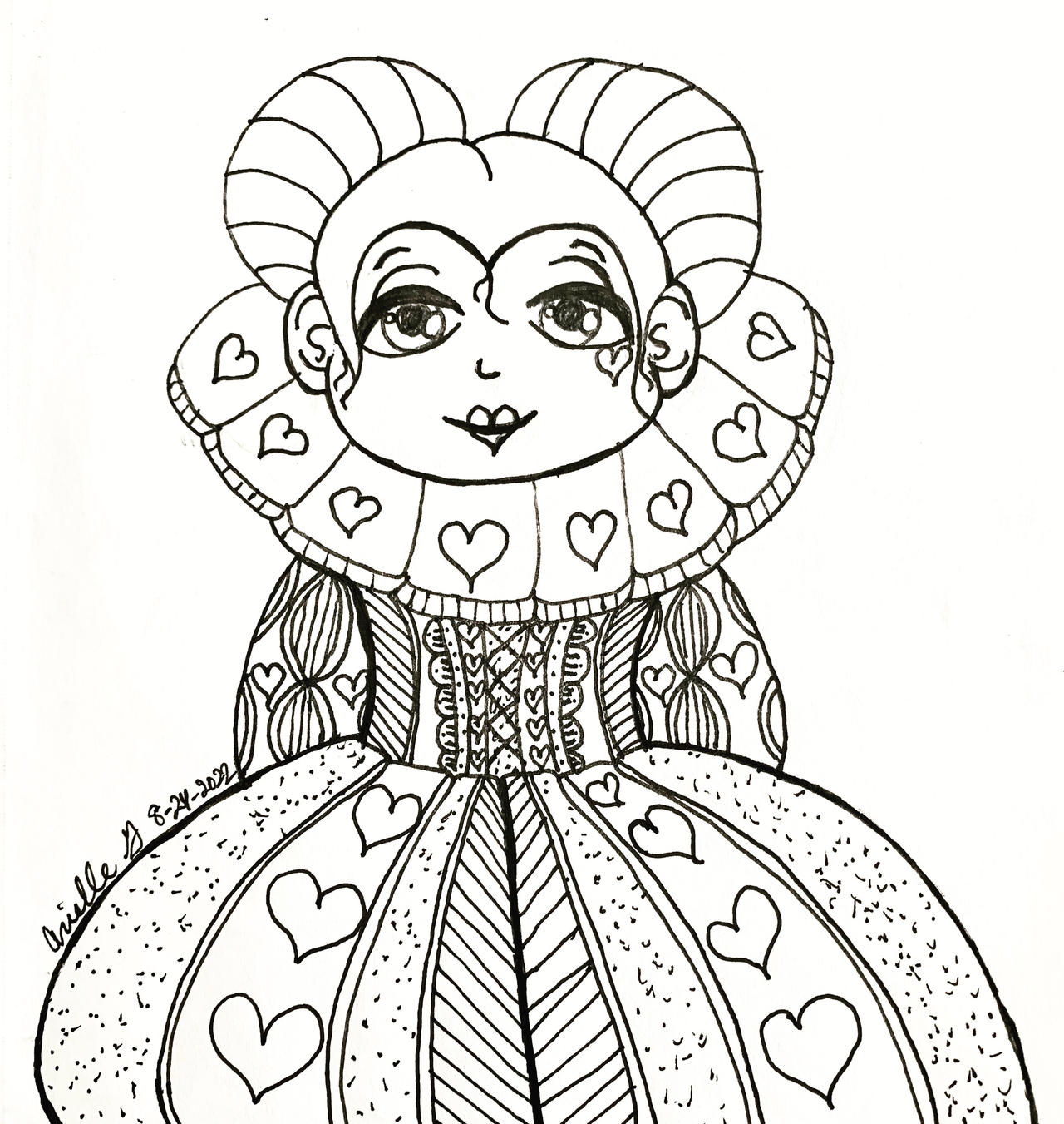 Queen of hearts by gryphongrl on