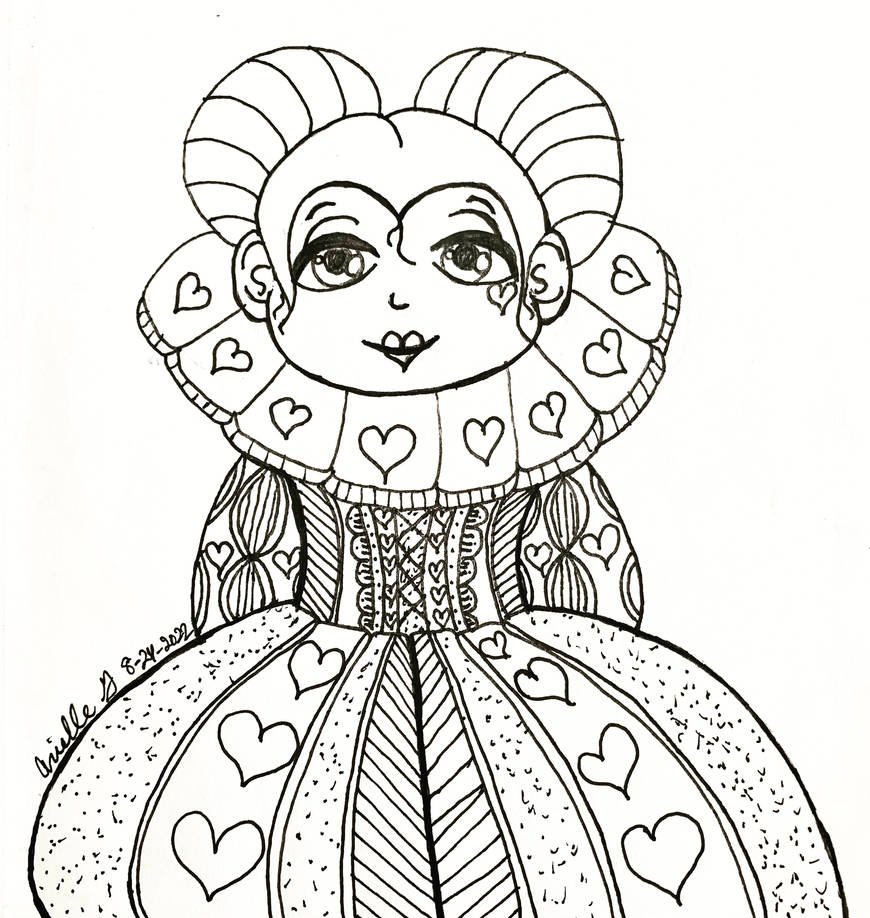 Queen of hearts by gryphongrl on