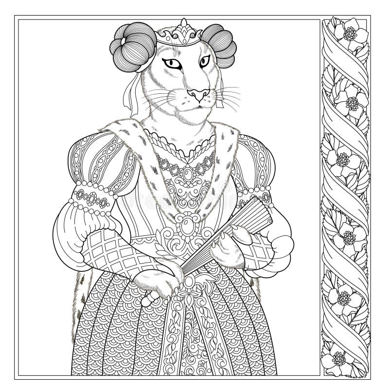 Queen colouring page stock illustrations â queen colouring page stock illustrations vectors clipart
