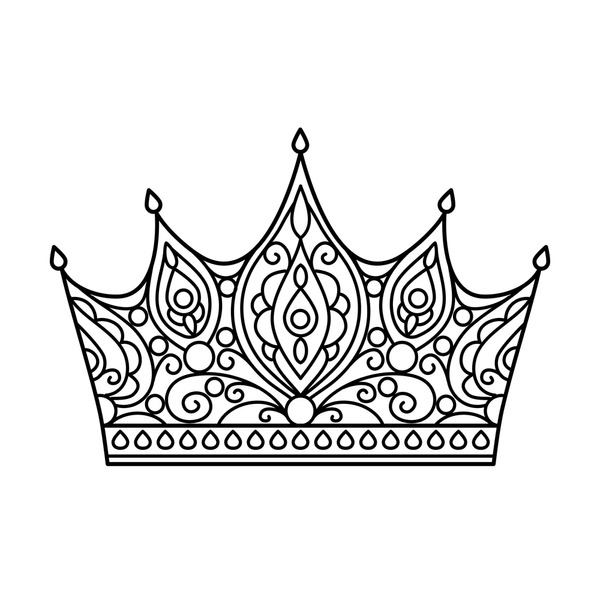 Adult crown coloring pages images stock photos d objects vectors