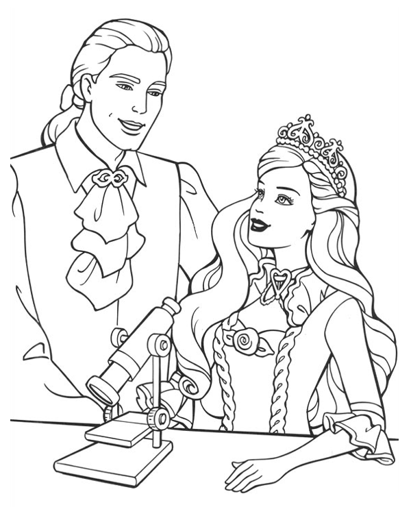 Barbie printable coloring pages for children