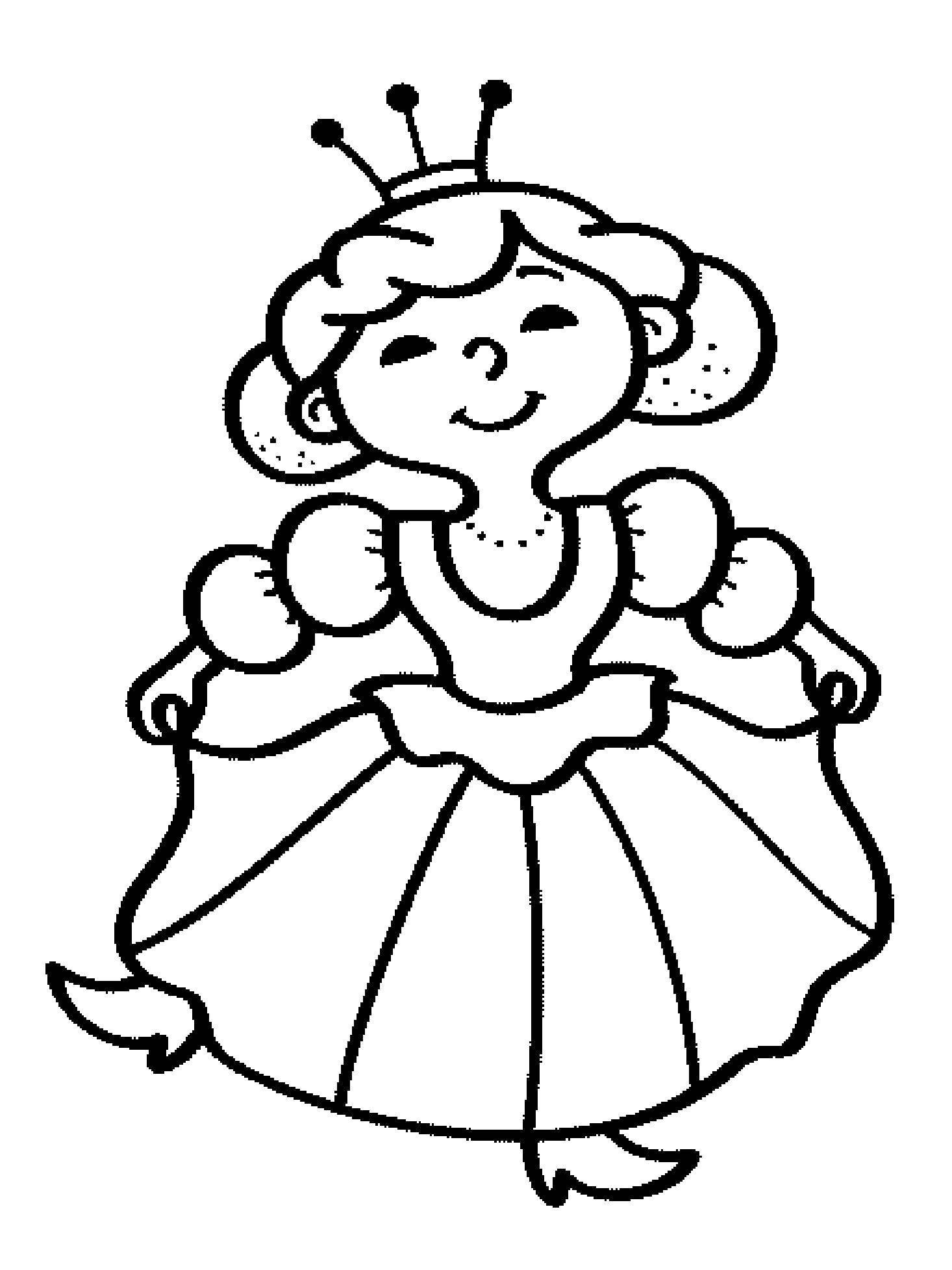 Online coloring pages queen coloring princess the queen