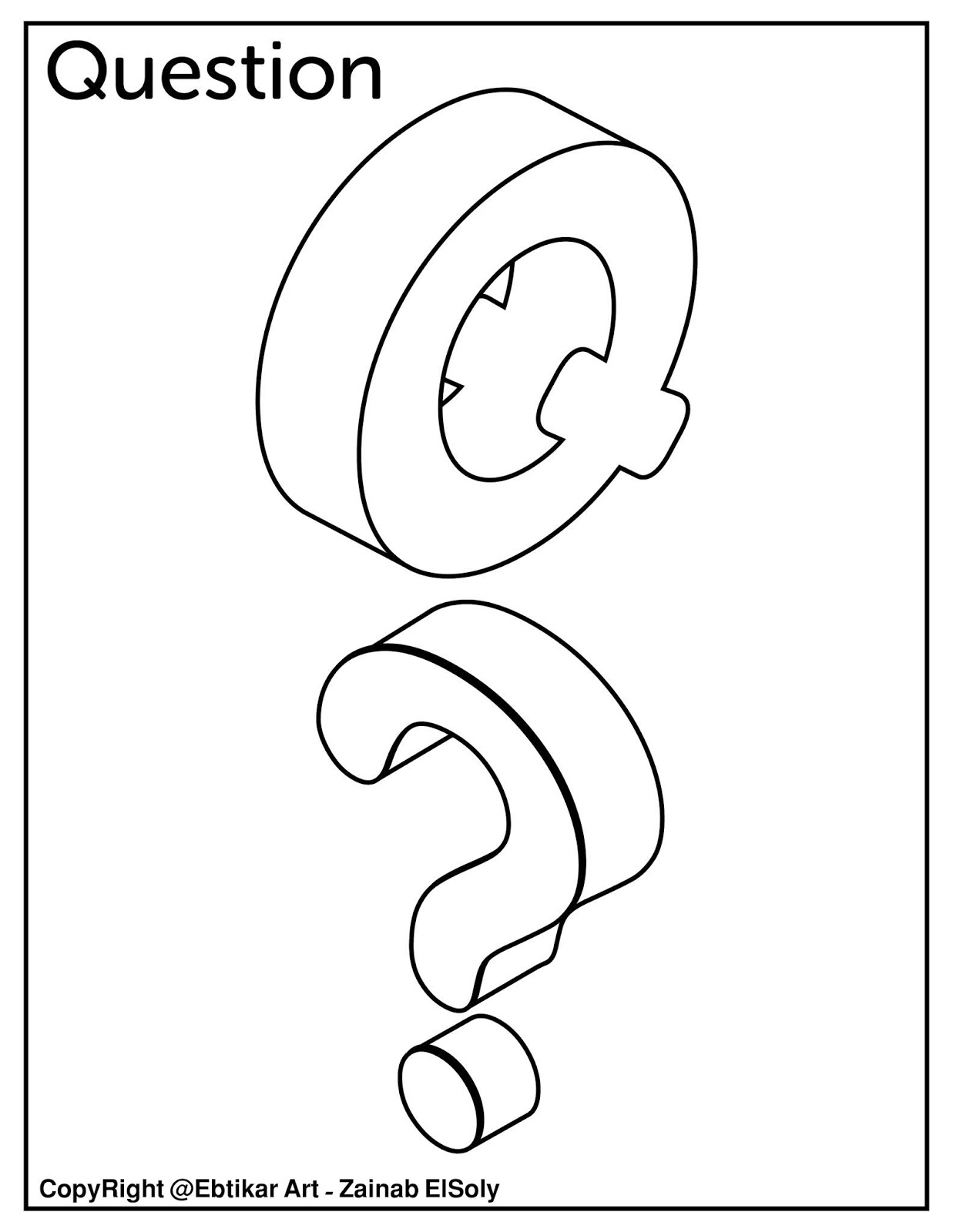 Set of d abc alphabet coloring pages