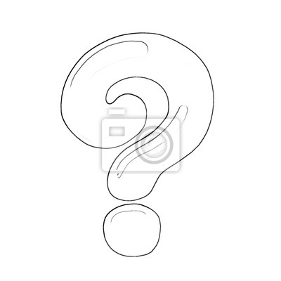 Illustration coloring book series question mark soft thin â wall stickers manga anime science fiction