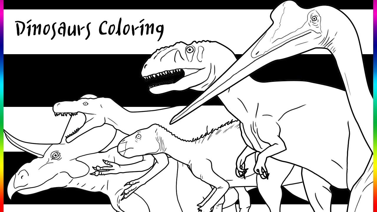 Studying about the dinosaur dinosaur coloring quetzalcoatlus and others dinosaurs êµë ìì
