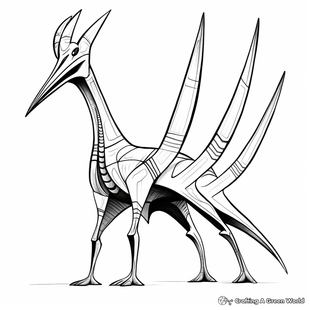 Quetzalcoatlus coloring pages