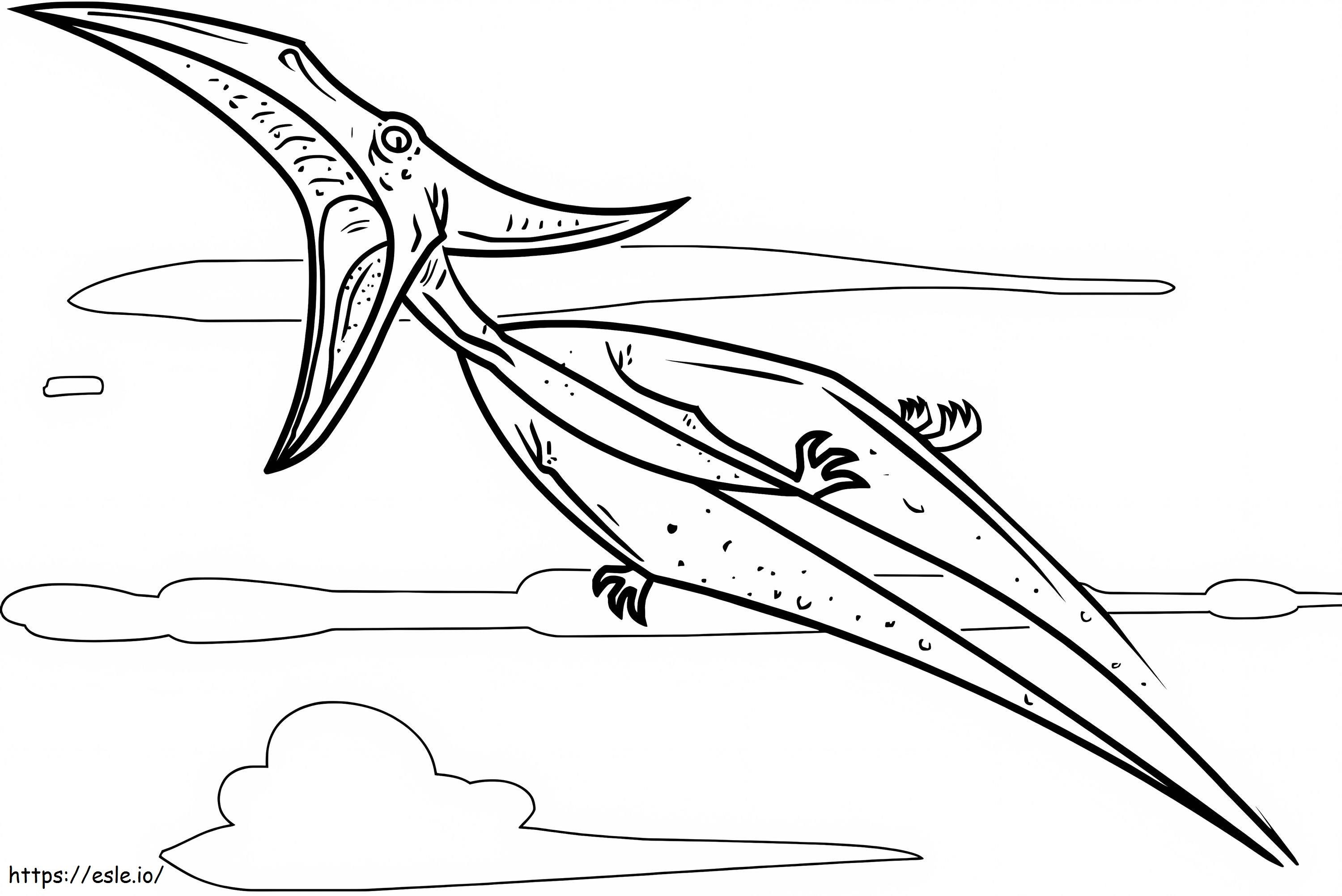 Pterodactyl coloring page
