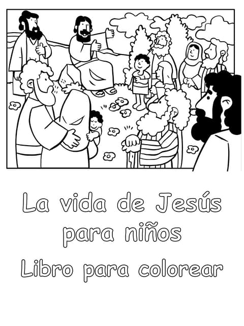 La vida de jãºs para niãos libro para colorear pdf
