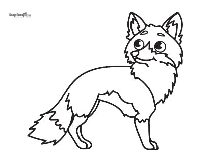 Fox coloring pages