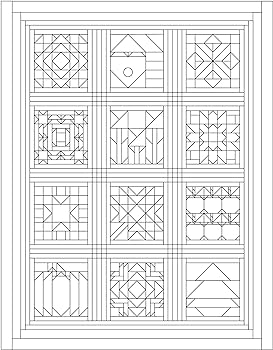 Coloring book of creative quilts landauer inspiring designs of classic quilt blocks to help quilters experiment with color for your next quilting project or to just color unwind and relax