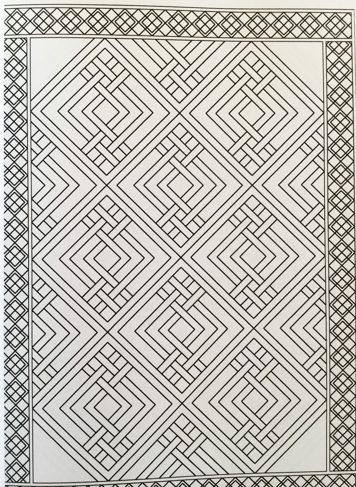 The literate quilter patchwork quilt design coloring book