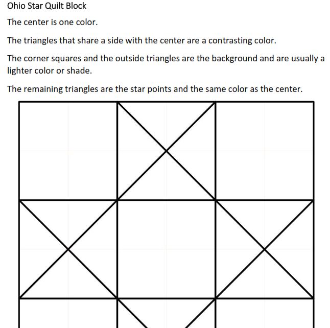 Quilt block coloring pages book â star cluster quilts