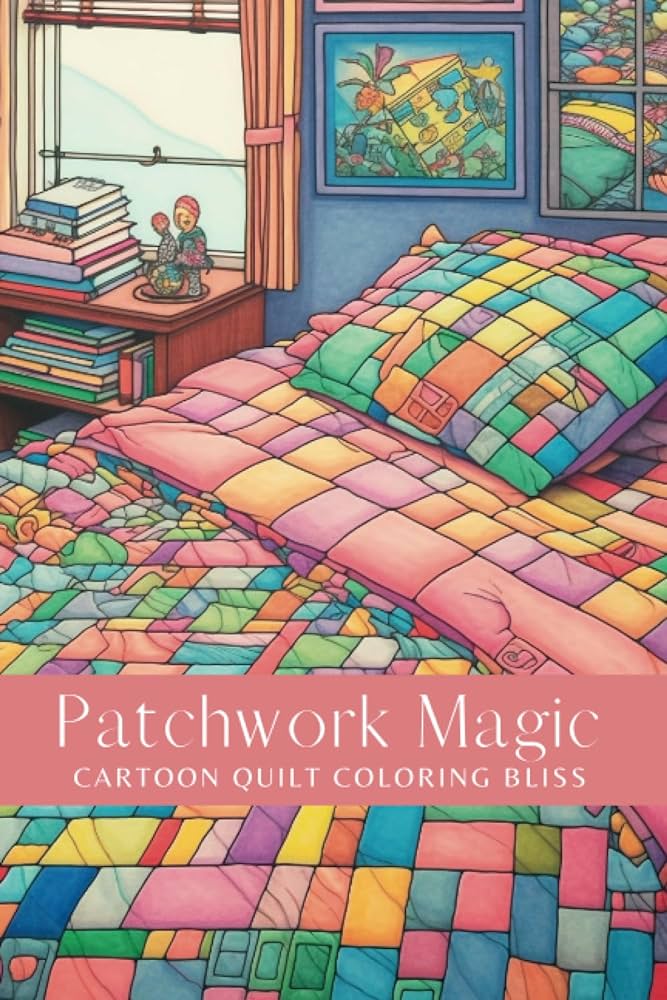 Patchwork magic cartoon quilt coloring bliss coloring books lemons mini books